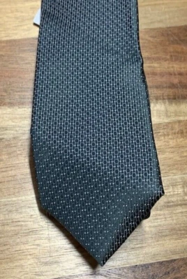 Corbata DKNY Verde Geométrica Seda NUEVA Foto 1 de 4