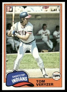 Carta Baseball Tom Veryzer 1981 Topps #39 Cleveland Indians - Foto 1 di 2