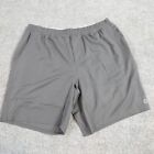 Tasc Mens Shorts XL Gray Solid Performance Bamboo Blend Lined 8"