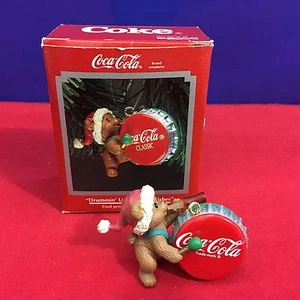 Enesco Coca Cola Ornament Drummin Up Holiday Wishes 1992 NEW E5 - Picture 1 of 8
