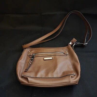 Bolsa de ombro Dana Buchman tiracolo marrom feminina couro sintético  - Imagem 1 de 4