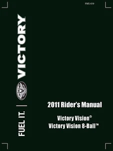 Libro manual Victory Owners 2011 Vision 8 bolas - Imagen 1 de 12
