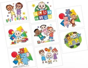 Cocomelon Baby Cute Kids Birthday Party Favor Temporary Tattoos - Picture 1 of 1