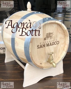 Barril En Castaño 5L Con Grifo De Latón Y Logo A Fuego a Deseo - Imagen 1 de 15