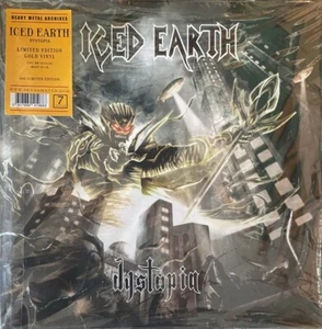 ICED EARTH Dystopia GOLD Lp Import Rare Heavy Metal In flames venom dissection - Picture 1 of 4