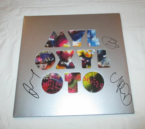COLDPLAY SIGNED MYLO XYLOTO SIGNED VINYL RECORD JSA Cover