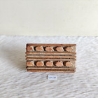 Vintage Primitive Handgefertigt Textil Druck Block Holz Briefmarken Farbe WD648