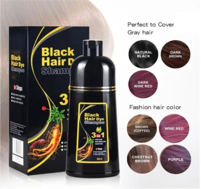 Hair Dye Shampoo 3 in 1 Hair Shampoo Instant Hair Dye Herbal Ingredients US Ship - Image 1 of 4