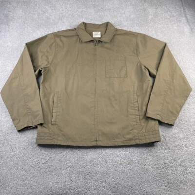 Chaqueta Gap Para Hombre Grande Marrón Bombardero Cremallera Completa Forrada Utilidad Tareas Foto 1 de 4