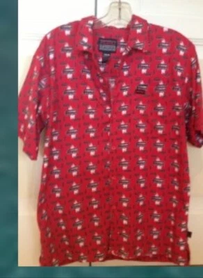 Fubu Sports Young Men's Short Sleeve Shirt Size 16-18 Red, Black , White - Image 1 of 4