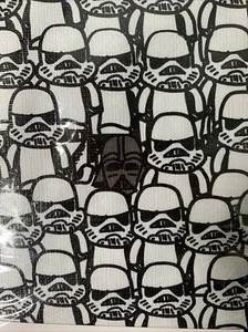 52inx70in Rectangle STAR WARS STORM TROOPER Flannelback Tablecloth In/Outdoor - Picture 1 of 6
