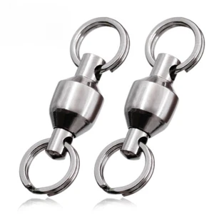Fishing Swivels Ball Bearing Swivel Speed Clips Fishing Lure Connector Saltwater - Picture 1 of 32