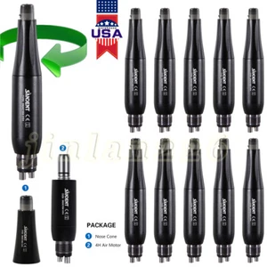 1-10 Dental Hygiene Prophy Handpiece Air Motor 4-Holes 4:1 Nose Cone 360° Swivel - Picture 1 of 62