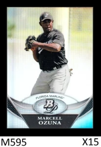 1-2011 BOWMAN PLATINUM REFRACTOR MARCELL OZUNA MARLINS QTY - Picture 1 of 1