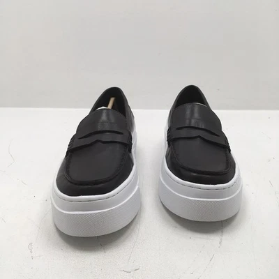 Mocasines para mujer JSlides Aria de caña baja de cuero, negros, 9M, nuevos en caja Foto 1 de 4