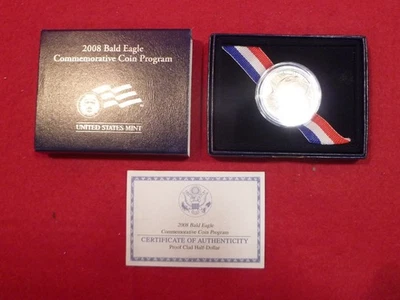 2008 S Proof Bald Eagle - Commemorative Half Dollar In OGP - Image 1 of 3