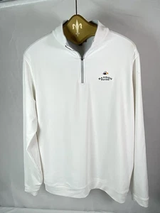 Pullover de golf Peter Millar Bandon Dunes para hombre 1/4 cremallera absorbente 4E talla LRG. - Imagen 1 de 17