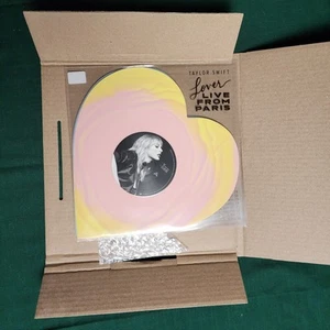 Taylor Swift Lover (Live From Paris) Heart Shaped Vinyl - Picture 1 of 2