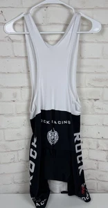 Rock Racing Radsport Trägerhose Herren XL Fahrrad schwarz gepolsterter Sitz Racing Stretch - Bild 1 von 4