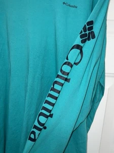 Columbia Camiseta Manga Larga Crew Verde Azulado Hombre Talla 3XL - Imagen 1 de 5