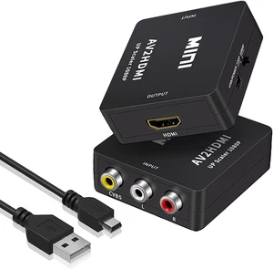 Convertitore AV a HDMI Convertitore Da RCA a HDMI Adattatore Hdmi,1080P Adattato - Foto 1 di 12