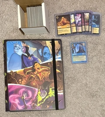 Disney Lorcana The First Chapter conjunto completo 204/204 com fichário e cartão promocional - Imagem 1 de 4