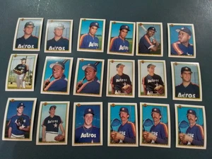 1990 Bowman Houston Astros- 18 Card Lot - Darwin, Kile, Caminetti, Young - RC - Picture 1 of 2