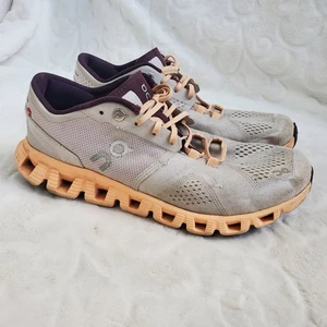 On Cloud Sneakers Damen Laufschuhe Größe 8,5 grau orange Swiss Tec Helion - Bild 1 von 13