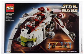 LEGO Star Wars AOTC Republic Gunship (7163) AFA 85 POP 1