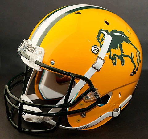 NORTH DAKOTA STATE BISON Schutt AiR XP Gameday REPLICA Football Helmet NDSU Cover