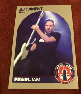 Tarjeta de béisbol Pearl Jam de Chicago - Jeff Ament 3 pisotones - Wrigley Away Show 2018 - Imagen 1 de 1