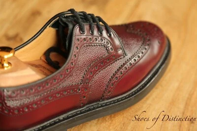 Church's Peachley Burgundy Grain Leather Derby Brogue Shoes UK 8 US 9 EU 42 - Изображение 1 из 4