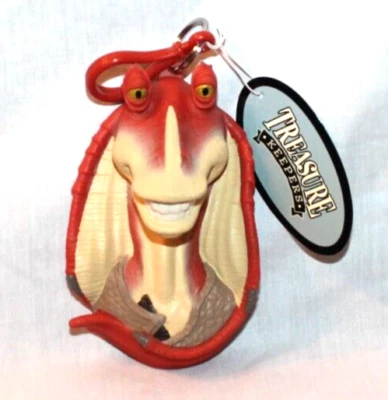 NWT VINATE 1999 JAR JAR BRINKS STAR WARS 5"TREASURE KEEPERS COIN/BACKPACK CLIP - Image 1 of 2