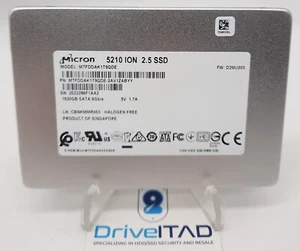 Micron 5210 ION 1.92TB SATA III 2.5" SSD Solid State Drive MTFDDAK1T9QDE NEW 100 - Picture 1 of 3