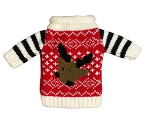 Suéter XXS Perro o Muñeca Ropa de Moda Lujo Mascota Cálido Pullover Alce Ciervo - Imagen 1 de 10