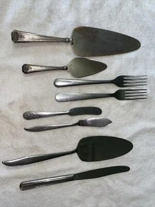 Vintage Edelstahl Besteck Konvolut 8 Teile gemischt - Bild 1 von 12