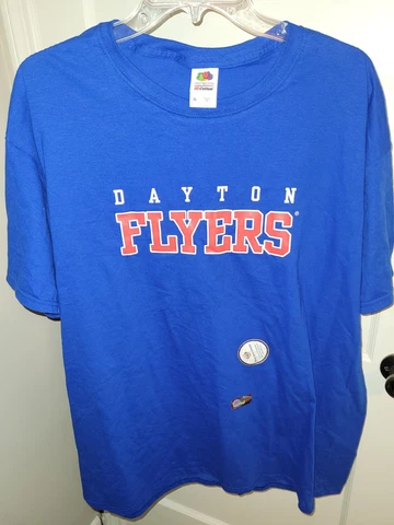 DAYTON FLYERS BLUE T-SHIRT NEW UNISEX XL FRUIT OF THE LOOM NCAA OFFICIAL Cover