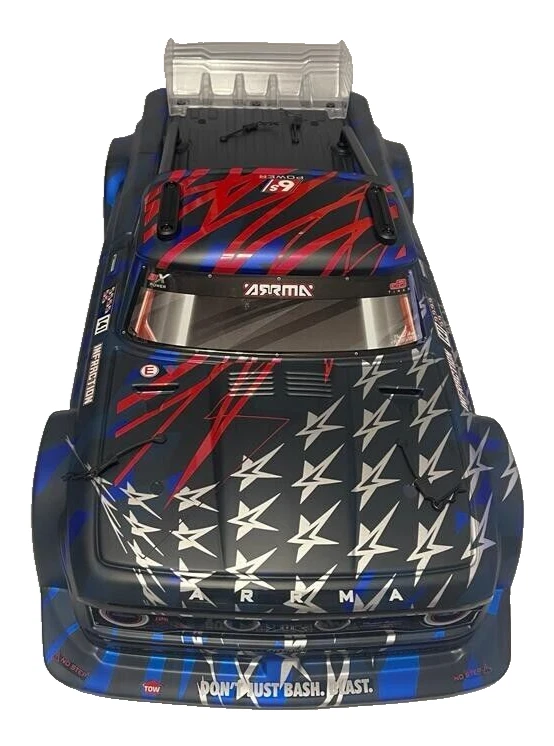 Arrma INFRACTION 6s - Body Shell BLUE painted roll cage Street Bash ARA7615V2 - Image 1 of 4