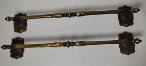 2 AMEROCK Carriage House Ornate Antique English 20" Wall Mount Towel Bars - Picture 1 of 8