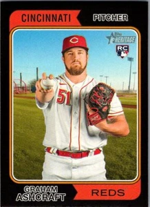 2023 Topps Heritage #383 Graham Ashcraft Black Border - Picture 1 of 2