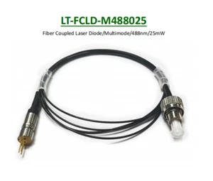 Laserbaum 488 nm 25mW Multimode fasergekoppelte Laserdiode Faserkern Durchmesser 9 μm - Bild 1 von 6