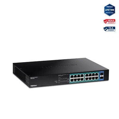TRENDnet  TPE-TG182, 18-Port Gigabit PoE+ Switch - Image 1 of 4