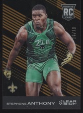 2015 Panini Clear Vision #155 Stephone Anthony Gold Saints 10/10 Rookie