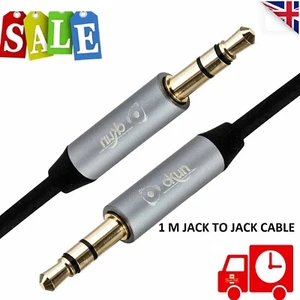 Aux & 3.5mm headphone jack cable (stereo audio cable, practically unbreakable me - Picture 1 of 5