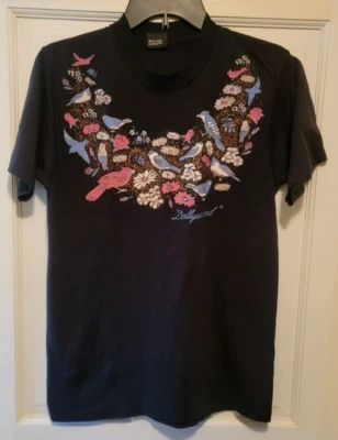 Camiseta Dollywood 3D Pájaros Pantalla Estrellas Mejor EE. UU. Puntada Única De Colección M Foto 1 de 4