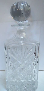 Crystal Decanter - 10 inches tall - Picture 1 of 6