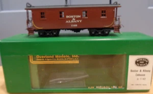 OVERLAND MODELS #1206 HO SCALE BOSTON & ALBANY CABOOSE#1142 BRASS NEW IN BOX - Picture 1 of 7