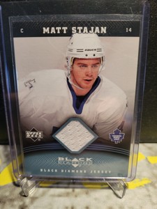 2006-07 Upper Deck Black Diamond Matt Stajan #J-ST Jersey Toronto Maple Leafs
