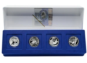 China 2020 'Juegos Olímpicos de Invierno' 4 x 5 Yuan Caja de Pulpa de Plata (Primera Edición) - Imagen 1 de 9