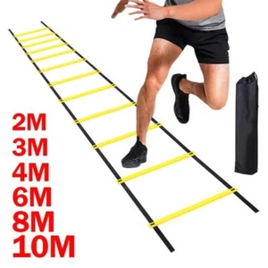 10m/33ft Agility Ladder Nylon Straps Soccer Football Speed Training Equipment - Picture 1 of 22